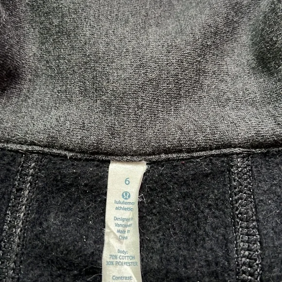 Lululemon Dark Grey Asymmetrical Zipper Coat - Picture 5 of 5